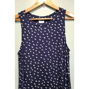 New Soma Cool Nights Lounge Dress Sleeveless Long Stretchy Nightgown Slits Sz S